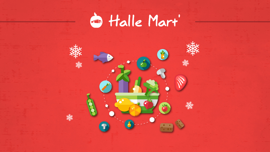 Affiche du Marché éphémère – Halle Mart’